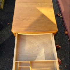 学習机棚　　ワゴン　中古の画像