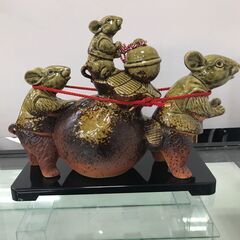 ジモティ割引有★【ジャングルジャングル岸和田店】　信楽焼　干支置物　陶仙作　南大阪 岸和田市 貝塚市 泉佐野市 和泉市 忠岡町 熊取町の画像