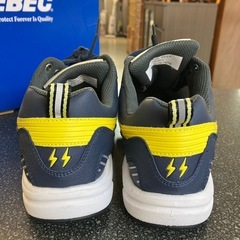 K2511-053 XEBEC 85805 静電 スポーツシューズ 27.0cm 先芯なし　軽量 メッシュ素材 軽作業 ネイビー 箱付き 未使用品 の画像