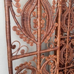 ラタン　パーテーション　ついたての画像