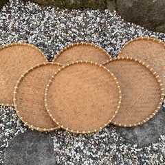 3枚セット 梅干しざる  梅ざる  竹ザル 竹ざる  梅干しザル 梅ザル 梅 うめ 梅干し 干物 野菜 丸 丸型 の画像