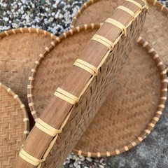 3枚セット 梅干しざる  梅ざる  竹ザル 竹ざる  梅干しザル 梅ザル 梅 うめ 梅干し 干物 野菜 丸 丸型 の画像