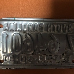 当時物本物ナンバープレート①の画像