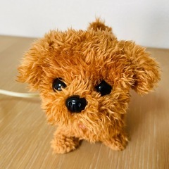 おもちゃ　トイプードル　ボタンを押すと動きます♪ 犬　電池式の画像