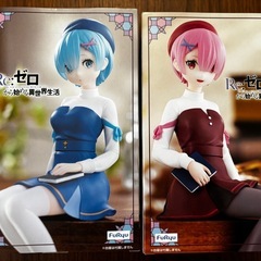 【新品未開封】Re:ゼロ ヌードルストッパーフィギュア　レムとラム2体セットの画像