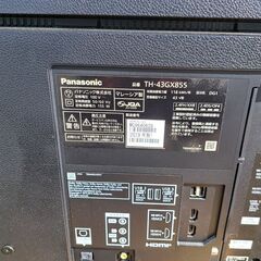 Panasonic VIERA TH-43GX855 4K液晶 43インチ 2019年製 引取 配送可の画像