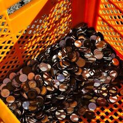 古銭　大量の画像