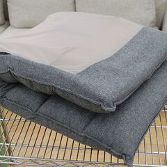 ニトリ リクライニング 座いす Nウィン 幅51.5×奥行59×高さ70cm ハイバック グレー NITORI 座椅子 クッションソファ 札幌市 清田区 平岡の画像