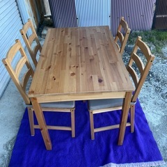 ダイニングセットIKEA サイズ約116×74×73cm JOKKMOKK JUSTINA  の画像