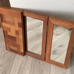 未使用品　鏡　三面鏡　ミラーの画像
