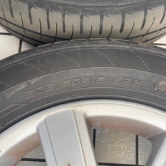 アルミ付き205/60R16ラジアルタイヤの画像