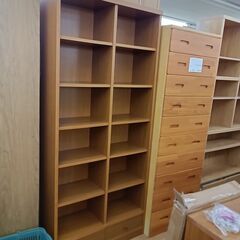★リユースのサカイつくば店★TK7142  収納棚 ブラウン H180×D30×W81 クリーニング済みの画像