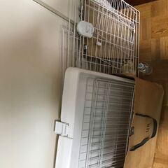 差し上げます！　余り使用しなかったので綺麗です。キャット用ゲージ　アイリスオーヤマ　　の画像