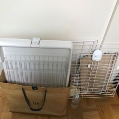 差し上げます！　余り使用しなかったので綺麗です。キャット用ゲージ　アイリスオーヤマ　　の画像