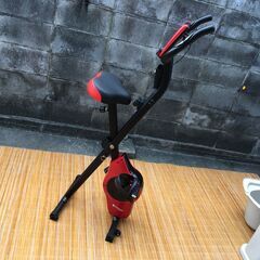 【フィットネスバイク】STEADY ステディ 折りたたみ マシン RED トレーニング 有酸素運動 体幹強化 エアロバイクの画像