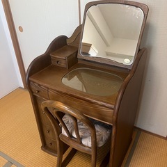 美品✨大畑家具　鏡台、ドレッサーの画像