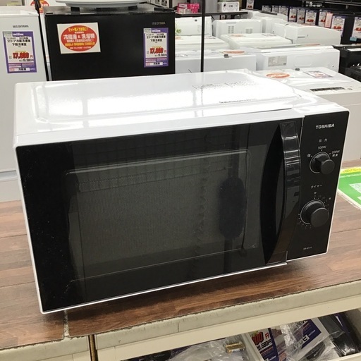 #K-4【ご来店頂ける方限定】TOSHIBAのフラット電子レンジです