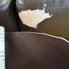  お取引者決定。無料本革カウチソファ3人掛けの画像