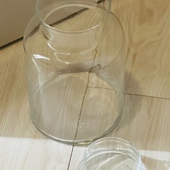 美品【キャトルセゾン】ガラスキャニスター キッチン雑貨 薬瓶 インテリア　ディスプレイの画像