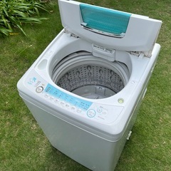 東芝 AW-70J2 洗濯機 容量7kg／56L 幅59cm 毛皮 ドライ 風乾燥 槽乾燥機能ありの画像