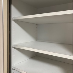 お話中　ミラー付き　シューズボックス　靴箱の画像