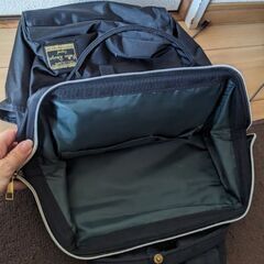 ナイロン製リュック　黒の画像