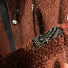 ノースフェイス　フリース　ボルドーの画像