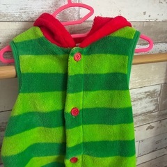 【size 95
】はらぺこあおむし　ふわもこベスト　の画像