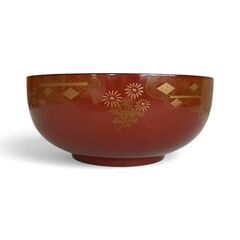 大内塗　蕎麦どんぶり　３個　丼　漆器　漆芸の画像