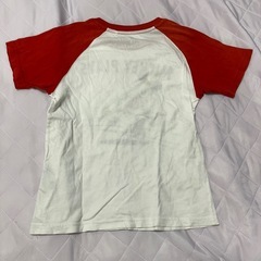 UNIQLO ミッキープレイTシャツ 120 レッド ホワイトの画像