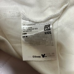 UNIQLO ミッキープレイTシャツ 120 レッド ホワイトの画像