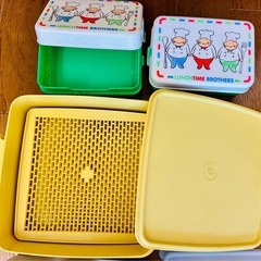 お弁当箱　新品保存容器他　無料です❣️の画像