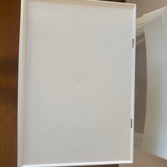 収納　引き出し　プラスチック　白色　二段の画像