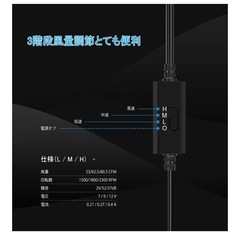 車用換気扇2個セットの画像