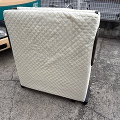 折り畳み式シングルベッド ホワイトの画像