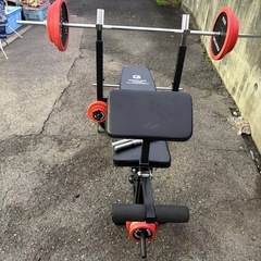 ジモティー特別価格🉐 N1161★ベンチプレスセット★ベンチプレスの画像
