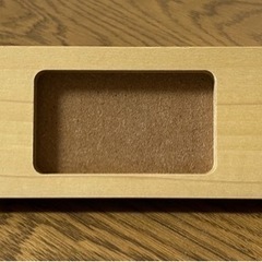 無印良品 壁に付けられる家具トレーオーク材突板　４４ｃｍの画像