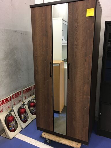 ★リユースのサカイ横浜南店★YM1565  ワードローブ ブラウン W80×D57×H181 クリーニング済み