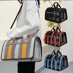 【決定】【s】ペット キャリーバッグ 猫 犬 バッグ バック 折りたたみ ボストン 黒の画像