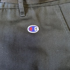 【Y00043】Champion（チャンピオン）ワイドパンツ　チノパン　Lの画像