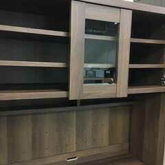 ★リユースのサカイ横浜南店★YM1566  レンジボード ブラウン W90×D42×H183 クリーニング済みの画像