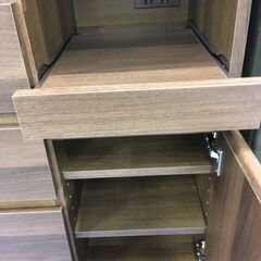 ★リユースのサカイ横浜南店★YM1566  レンジボード ブラウン W90×D42×H183 クリーニング済みの画像