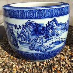 火鉢　メダカ鉢　レトロ　アンティークの画像