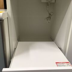 ★リユースのサカイ横浜南店★YM1567 NITORI レンジ台 ホワイト W80×D40×H115 クリーニング済みの画像