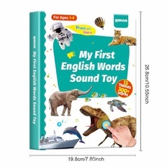 英語サウンドブック✨タッチで音が出る英単語学習おもちゃ📚知育玩具 英語教育 モンテッソーリ の画像