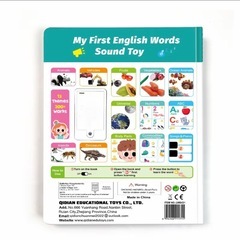 英語サウンドブック✨タッチで音が出る英単語学習おもちゃ📚知育玩具 英語教育 モンテッソーリ の画像