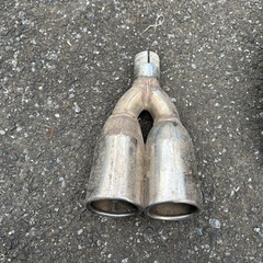 マフラーカッター　デュアルマフラー　2本出し　フランジ50φの画像