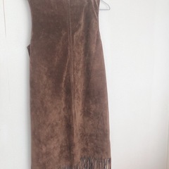 美品✳️スエードワンピースの画像