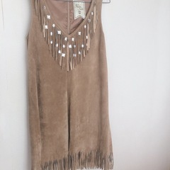 美品✳️スエードワンピースの画像