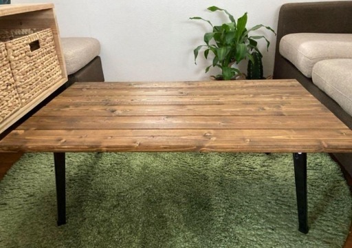 アンティークシンプル木目調センターテーブル